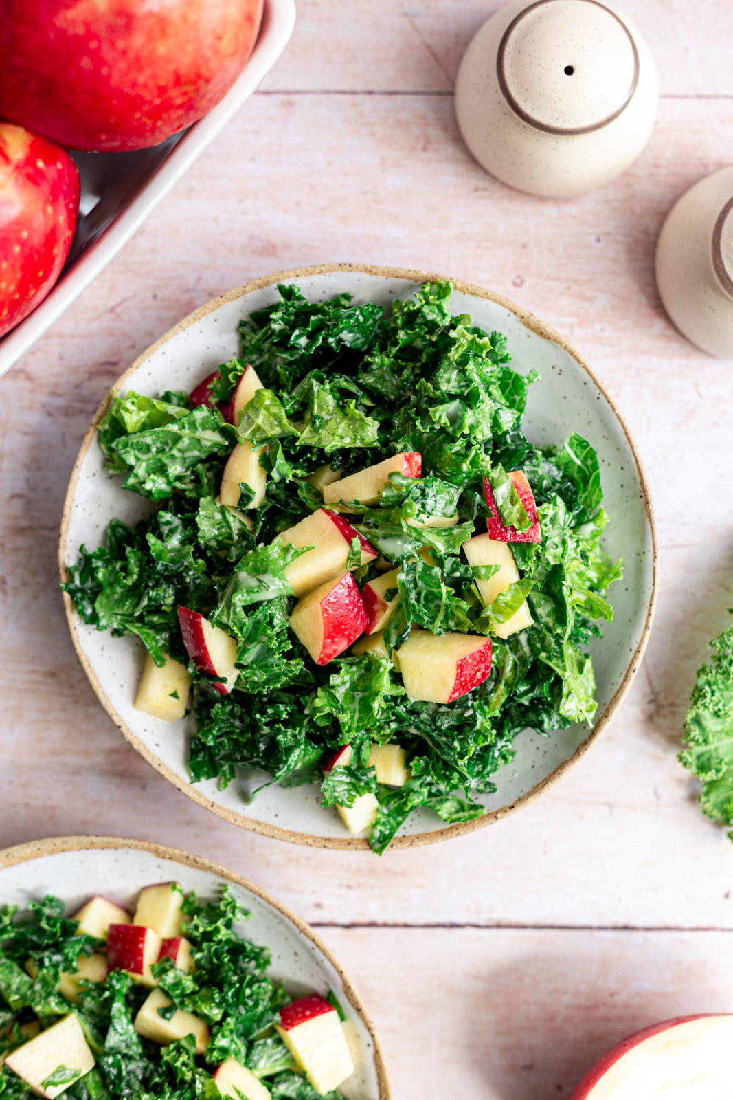 Vegan Kale Apple Slaw